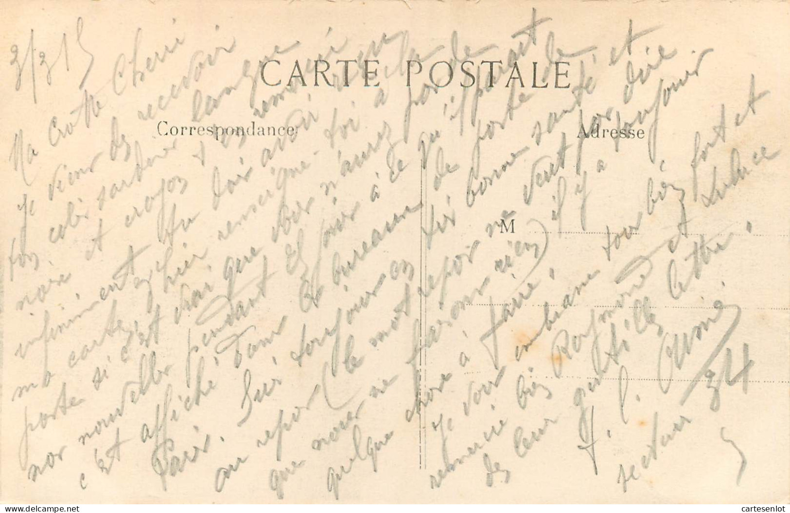 lot de 65 cartes postale France correspondance même famille