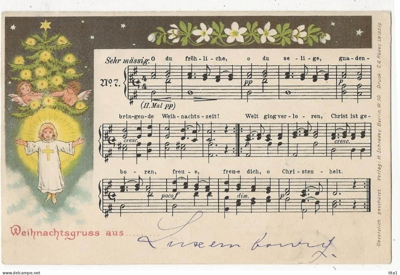 26 - Musique Et Paroles - Weihnachtsgruss Gruss Aus.... - Musique Et Musiciens