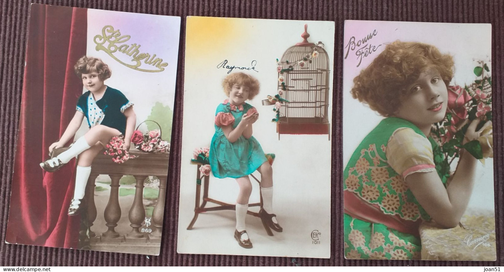 LOT 3 CARTES POSTALES SAINTE CATHERINE ENFANTS - Saint-Catherine's Day