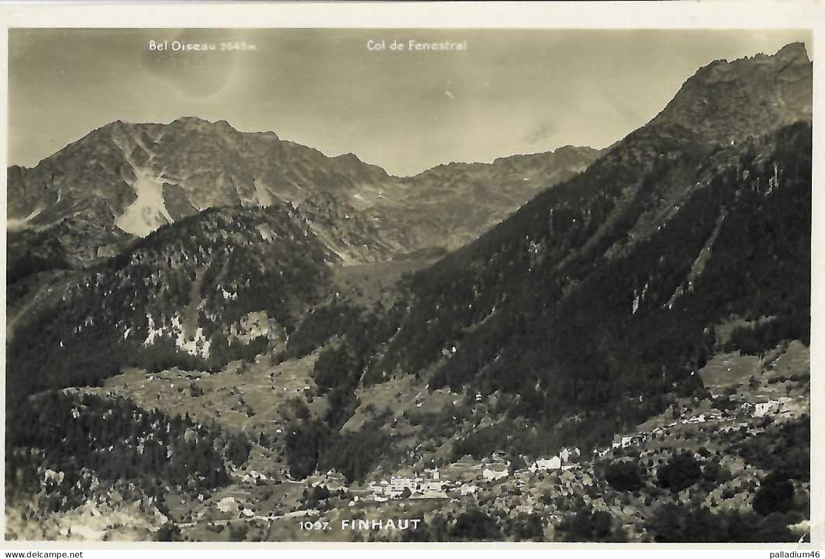 VS FINHAUT -BEL OISEAU-COL DE FENESTRAL - PERROCHET-MATILLE No 1097 - 26.07.1933 - Finhaut