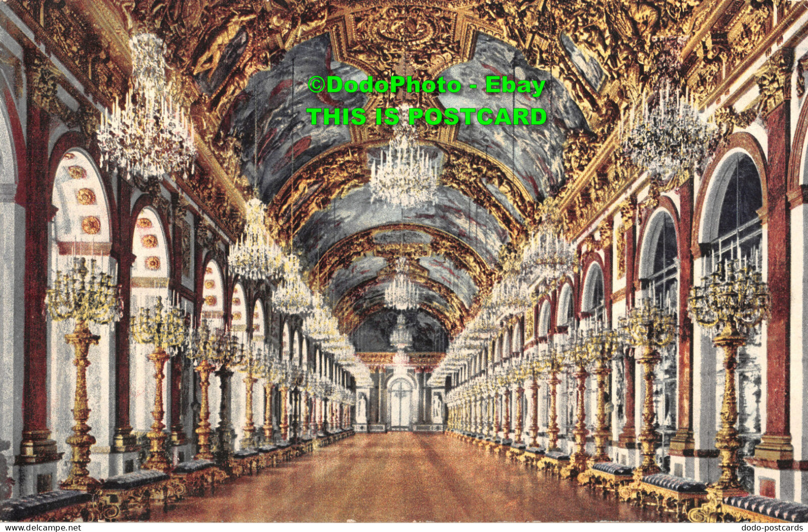 R427693 Kgl. Schloss Herrenchiemsee. Spiegelgalerie. M. Herpich. 307. Photochrom - Wereld