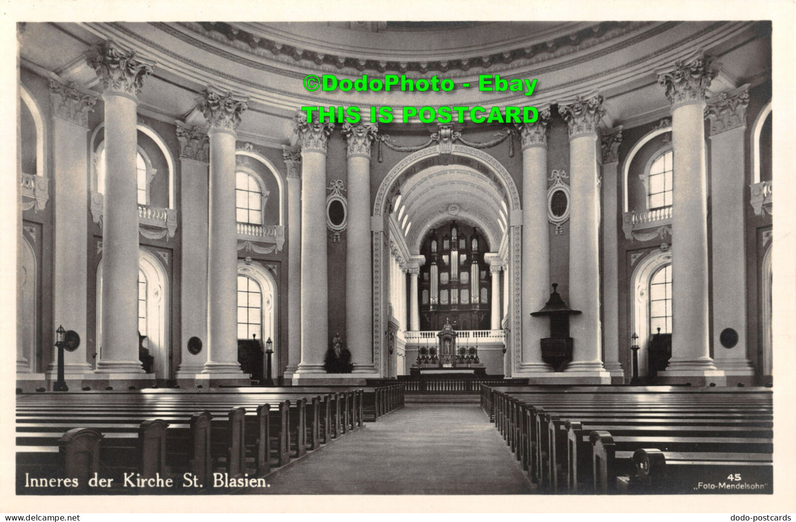 R427704 Inneres Der Kirche St. Blasien. 45. Foto Mendelsohn. Centrale Mendelsohn - Mondo