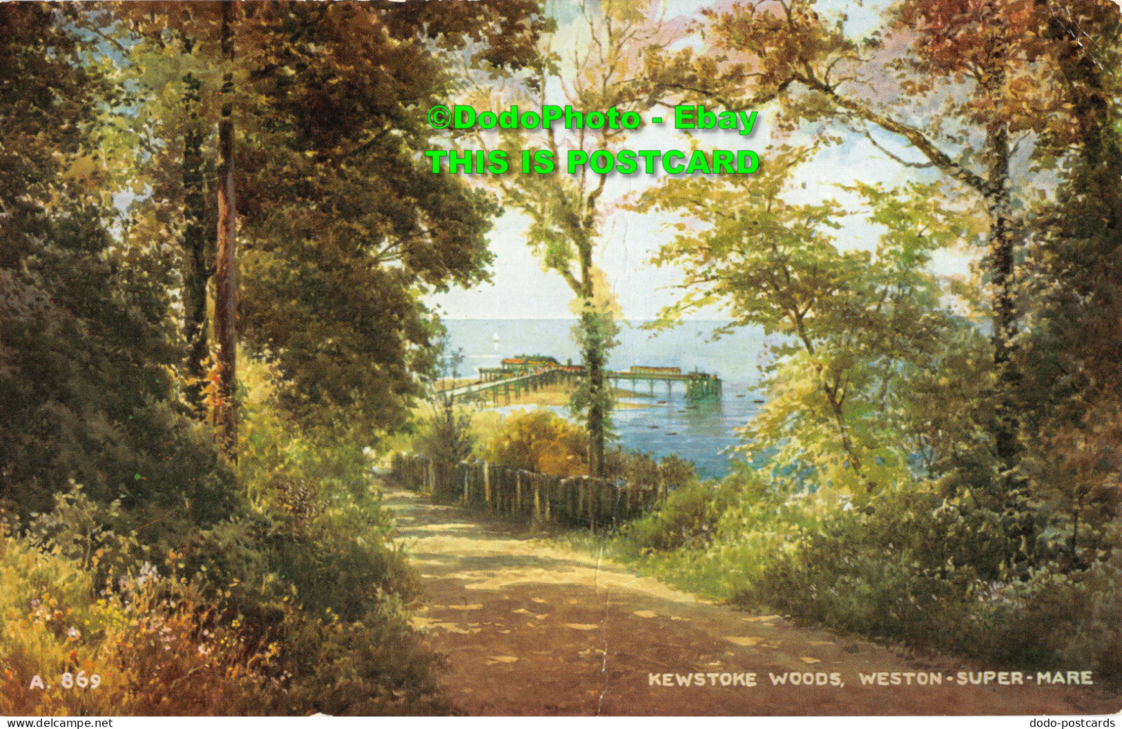 R427723 A. 869. Kewstoke Woods. Weston Super Mare. Art Colour. 1242V Style. Bria - Wereld