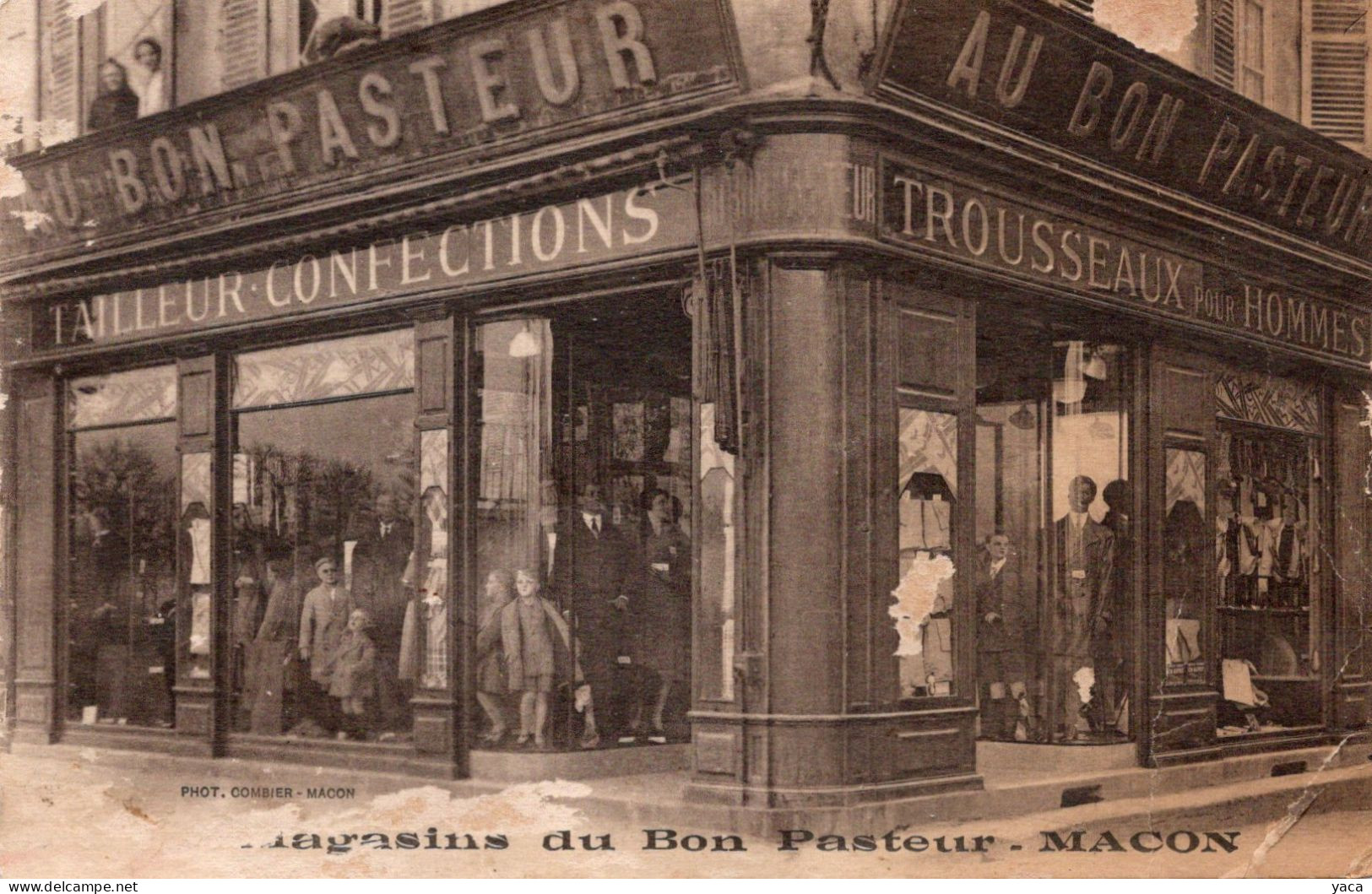 Macon Magasins Du Bon Pasteur Confection Publicité - Visitenkarten