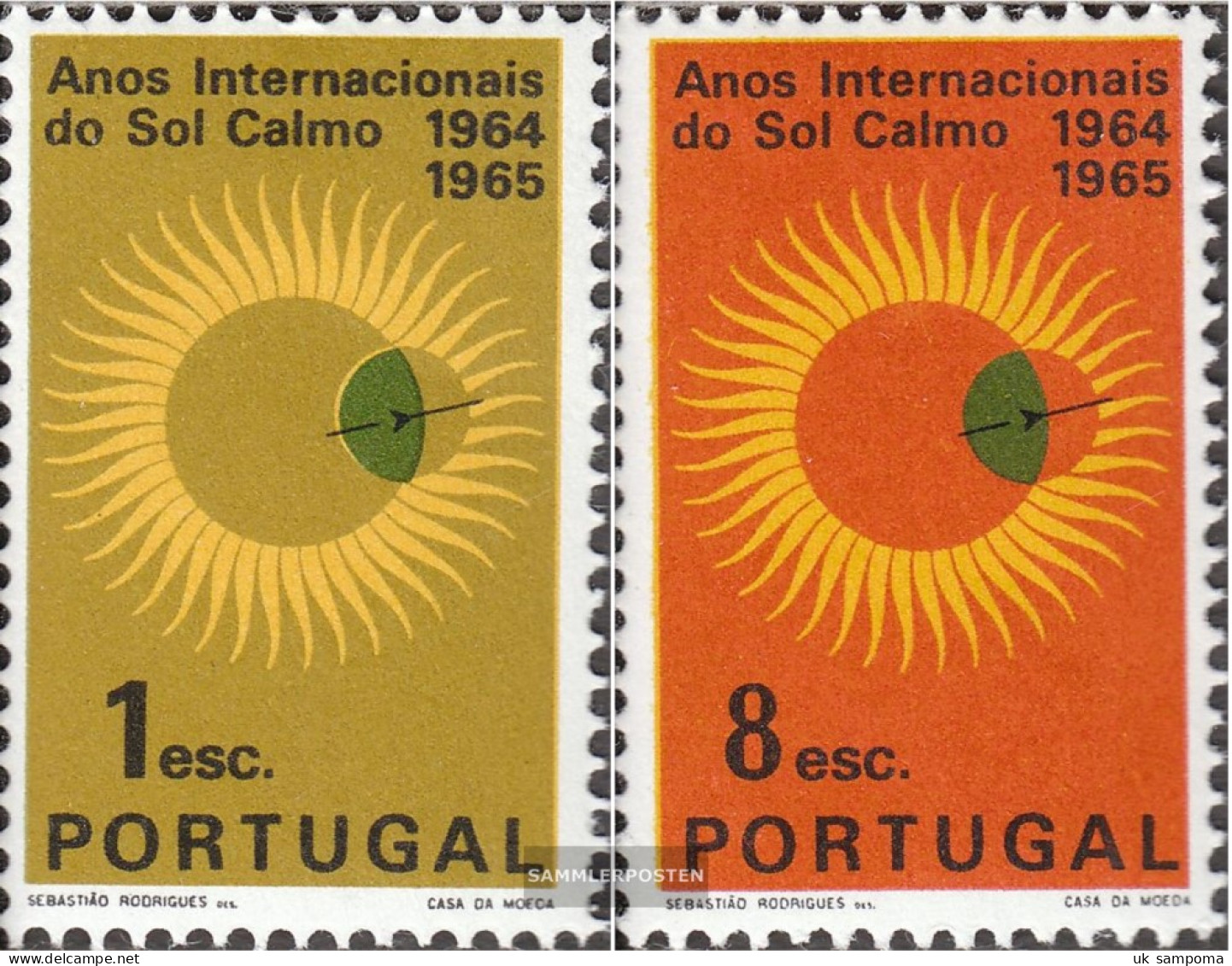 Portugal 966-967 (complete Issue) Unmounted Mint / Never Hinged 1964 Sun - Unused Stamps