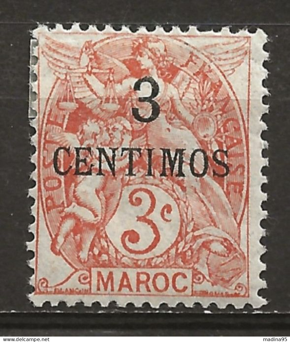 MAROC Colo:, *, N° YT 22, Forte Ch., B - Unused Stamps