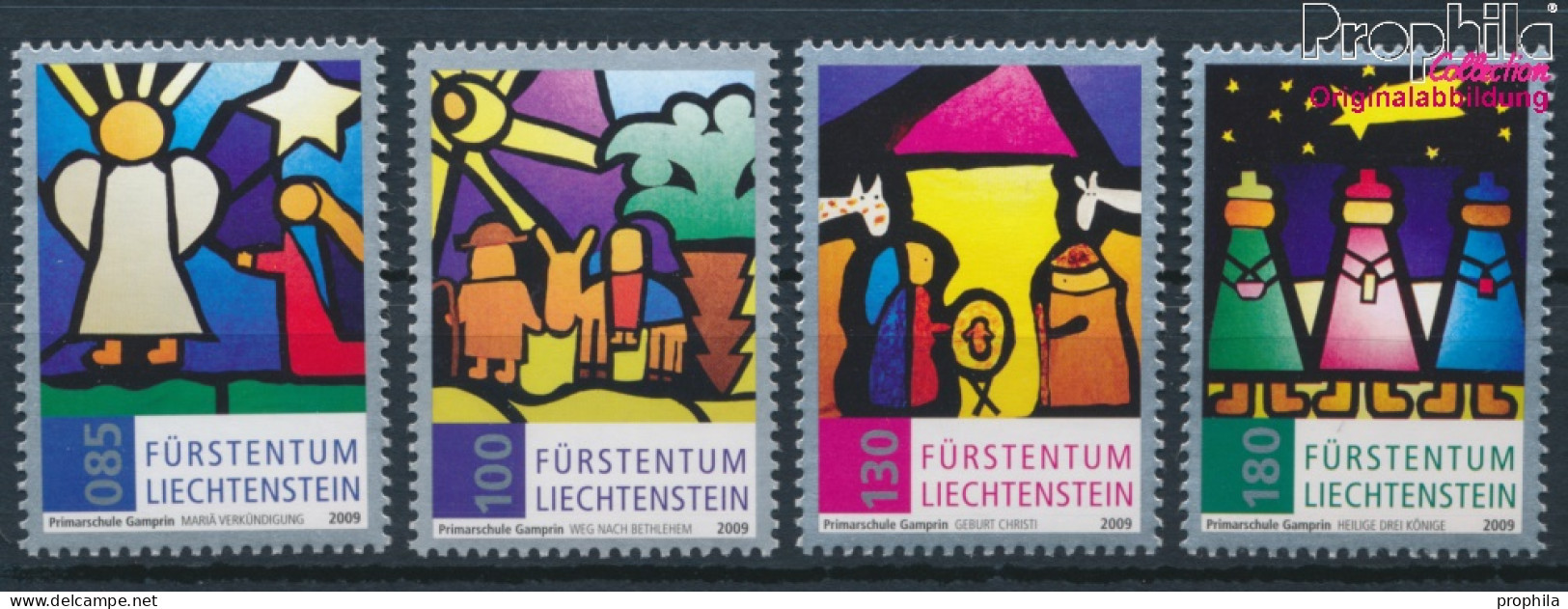 Liechtenstein 1539-1542 (kompl.Ausg.) Postfrisch 2009 Weihnachten (10377445 - Unused Stamps
