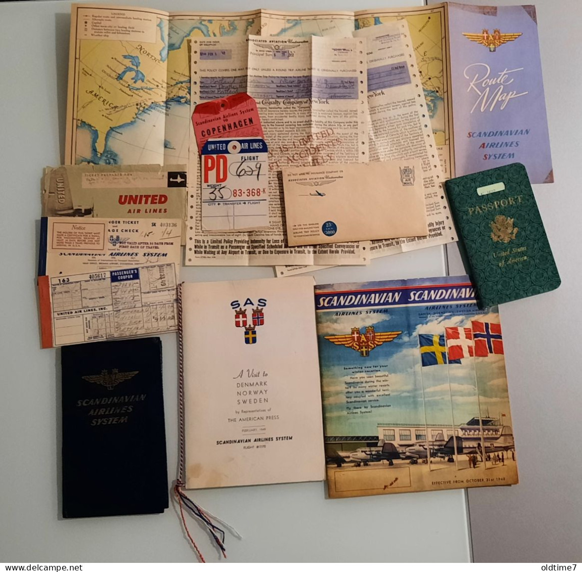 USA Lot Passport Other Documents  Pasaporte, Passeport, Reisepass - Historical Documents