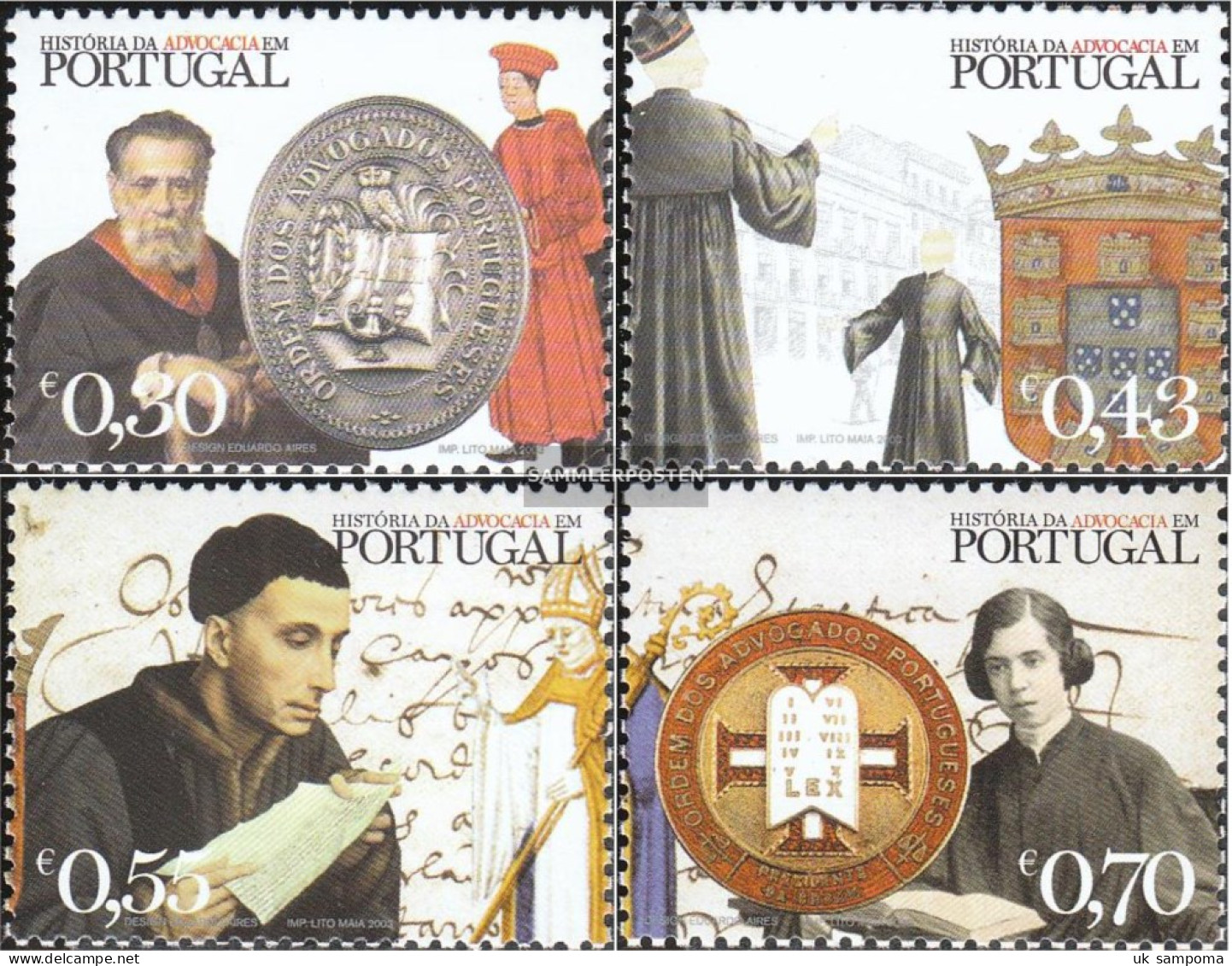 Portugal 2679-2682 (complete Issue) Unmounted Mint / Never Hinged 2003 Lawyers Conference - Neufs