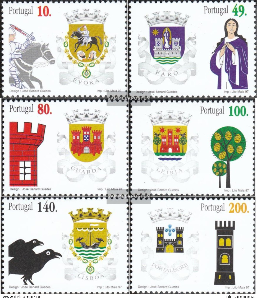 Portugal 2207-2212 (complete Issue) Unmounted Mint / Never Hinged 1997 District Coat Of Arms - Unused Stamps