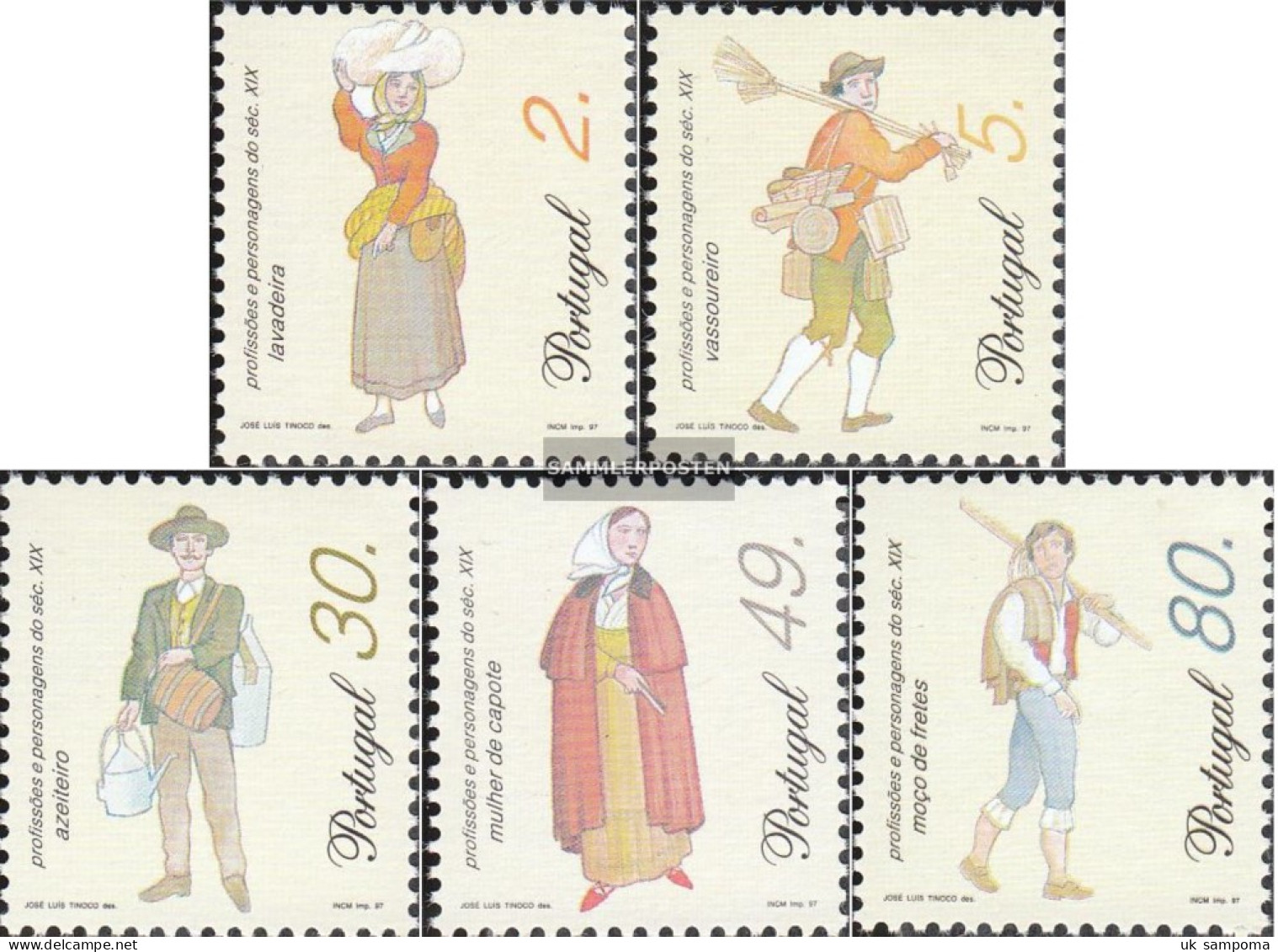 Portugal 2178-2182 (complete Issue) Unmounted Mint / Never Hinged 1997 Occupations Out 19. Century. - Neufs