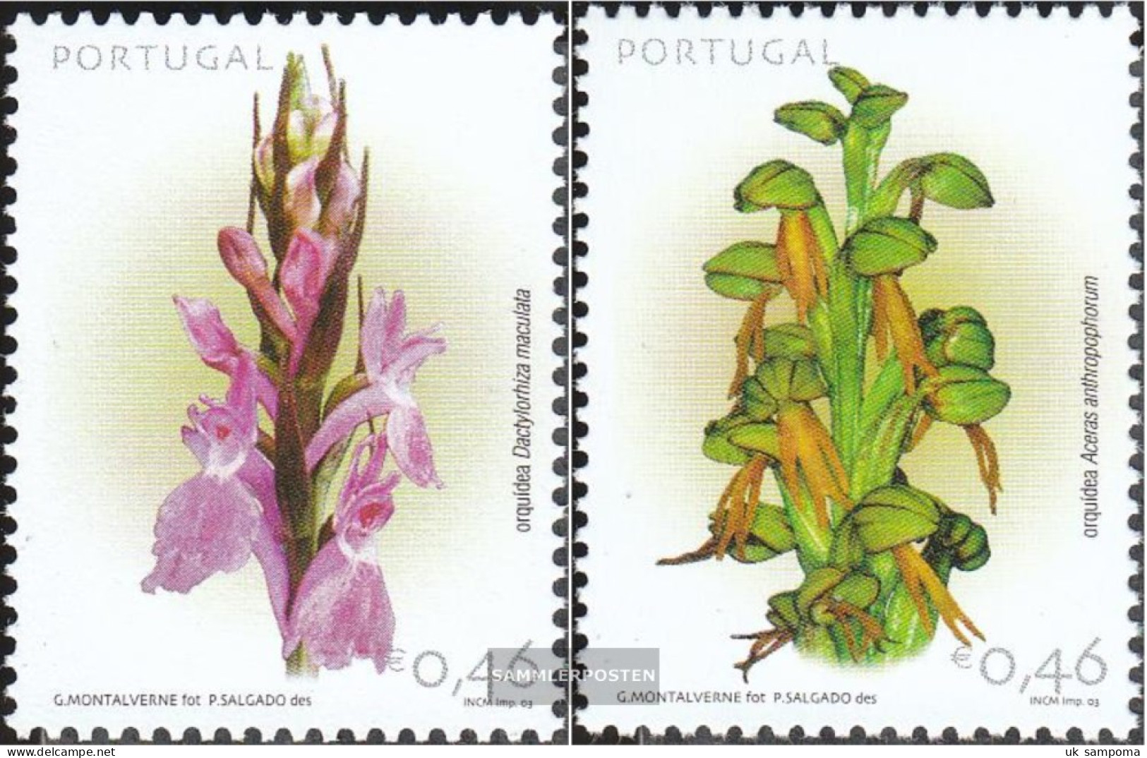 Portugal 2657-2658 (complete Issue) Unmounted Mint / Never Hinged 2003 Orchids - Neufs
