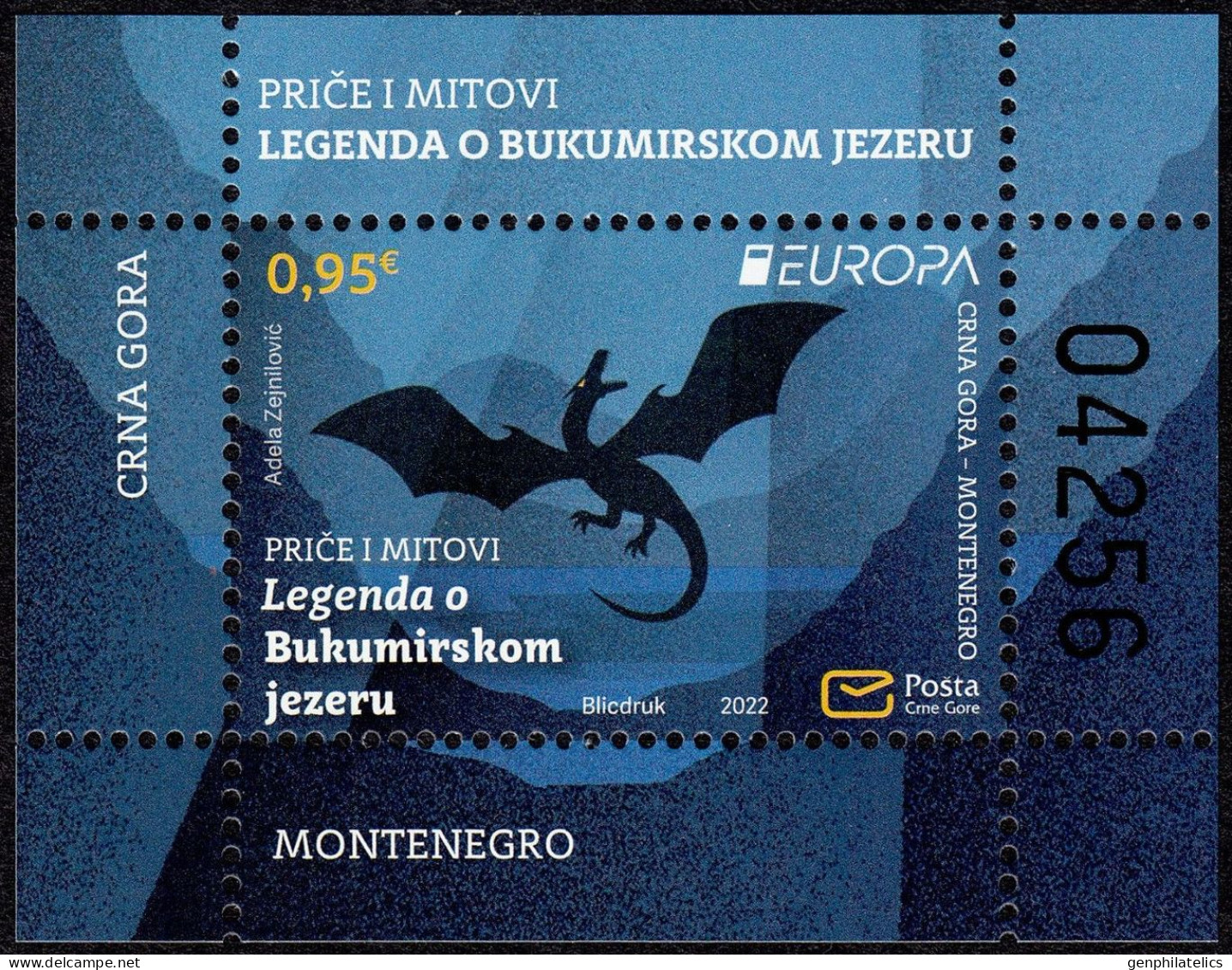 Europa CEPT 2022 MONTENEGRO Stories & Myths - Fine S/S MNH - Montenegro