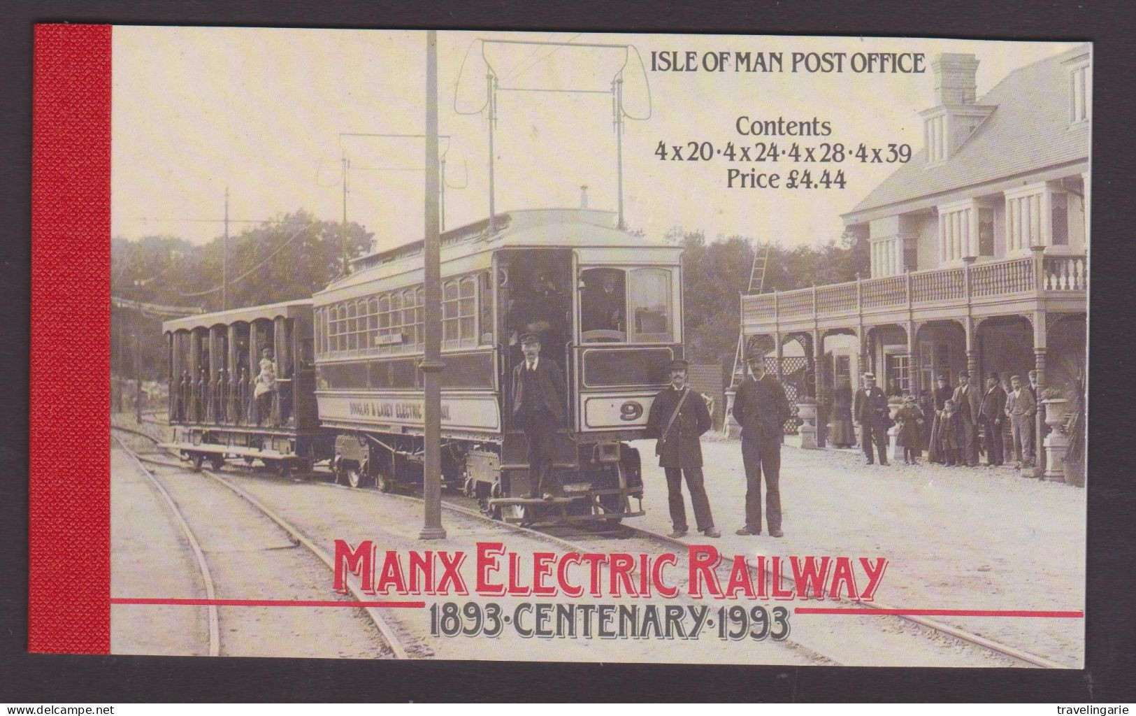 ISLE OF MAN BOOKLET MANX ELECTRIC RAILWAY 1993 MNH - Isla De Man