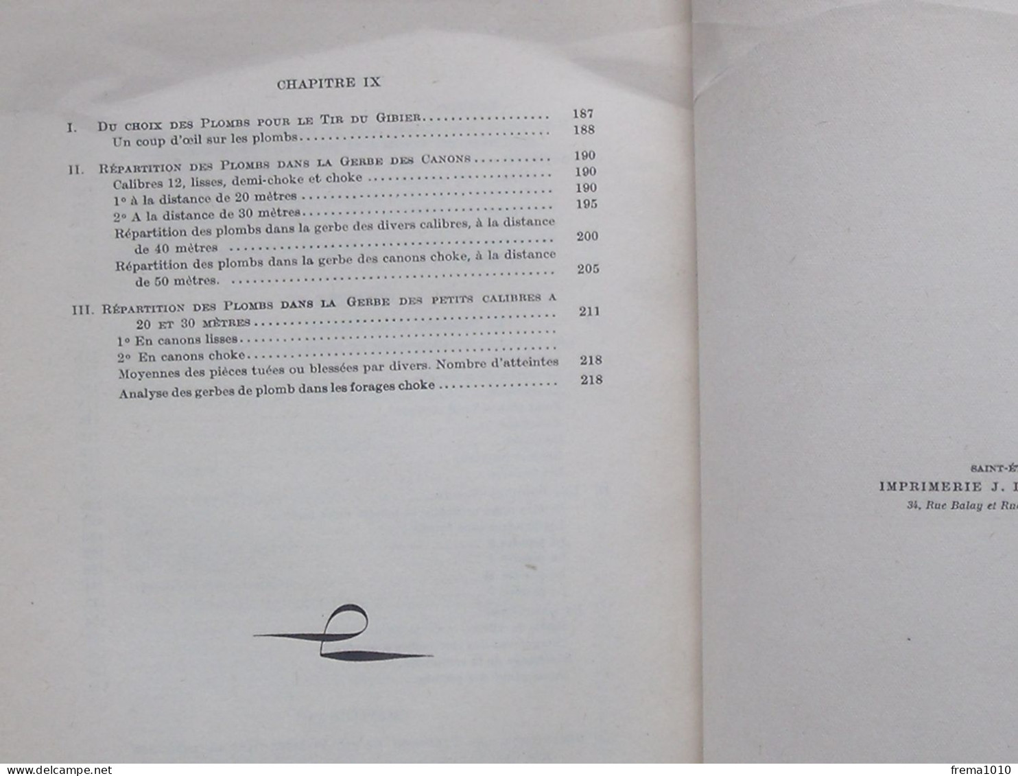 "LE TIR ET LA PORTEE DES FUSILS DE CHASSE" Livre de 1932 de SOUCHET - Imp. HENAFF à SAINT-ETIENNE