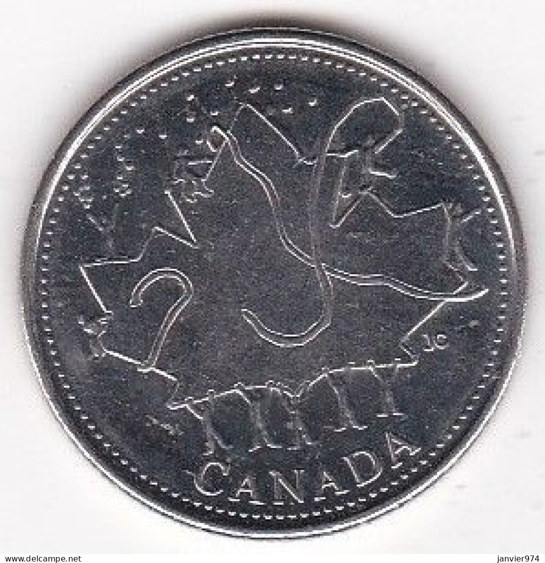 Canada 25 Cents 1952 – 2002 Fête Du Canada, Elizabeth II, En Nickel, KM# 451 , Sup/XF - Canada