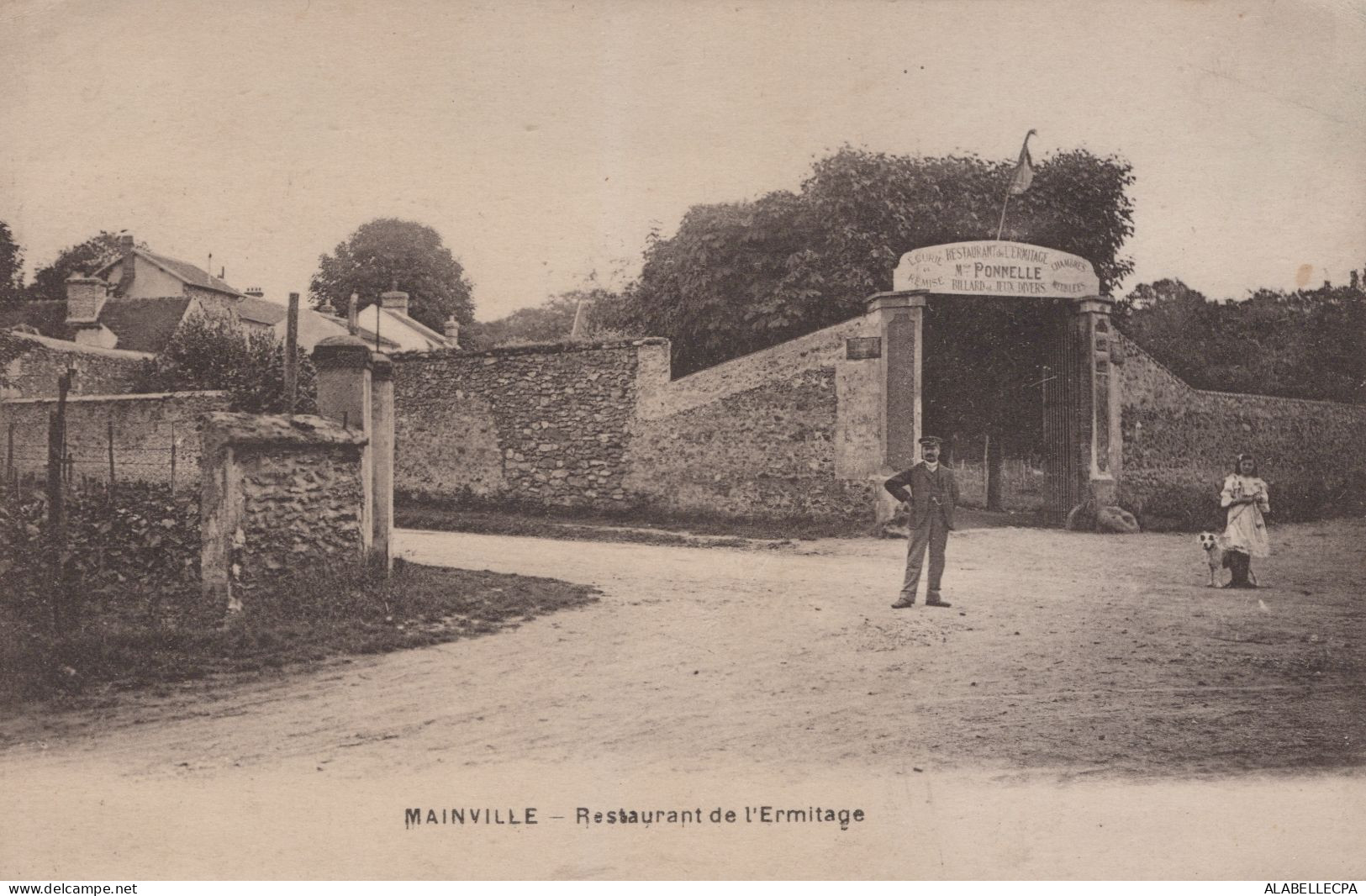 CPA ESSONNE 91 - MAINVILLE - RESTAURANT DE L'ERMITAGE - PONNELLE - REF 14 - Montgeron