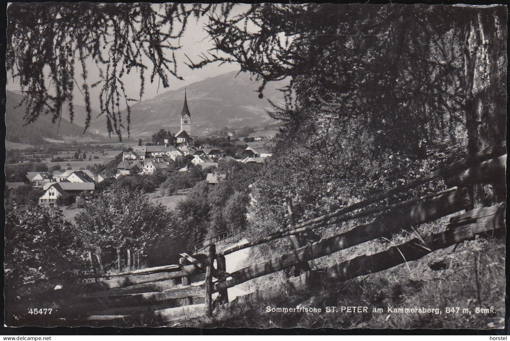 Austria - 8843 St. Peter Am Kammersberg - Alte Ortsansicht Mit KIrche - Nice Stamp - Liezen