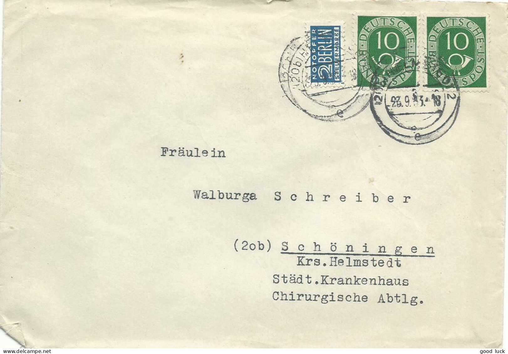 ALLEMAGNE LETTRE 22pf POUR SCHONINGEN DE 1933   LETTRE COVER - Briefe U. Dokumente