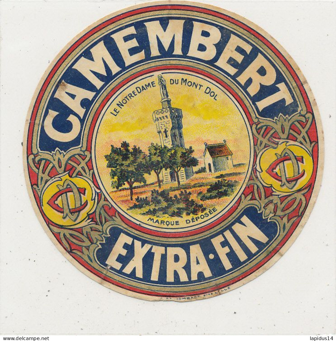 G G 304 /  ETIQUETTE DE FROMAGE  CAMEMBERT   EXTRA FIN LE NOTRE DAME DU MONT DOL - Quesos