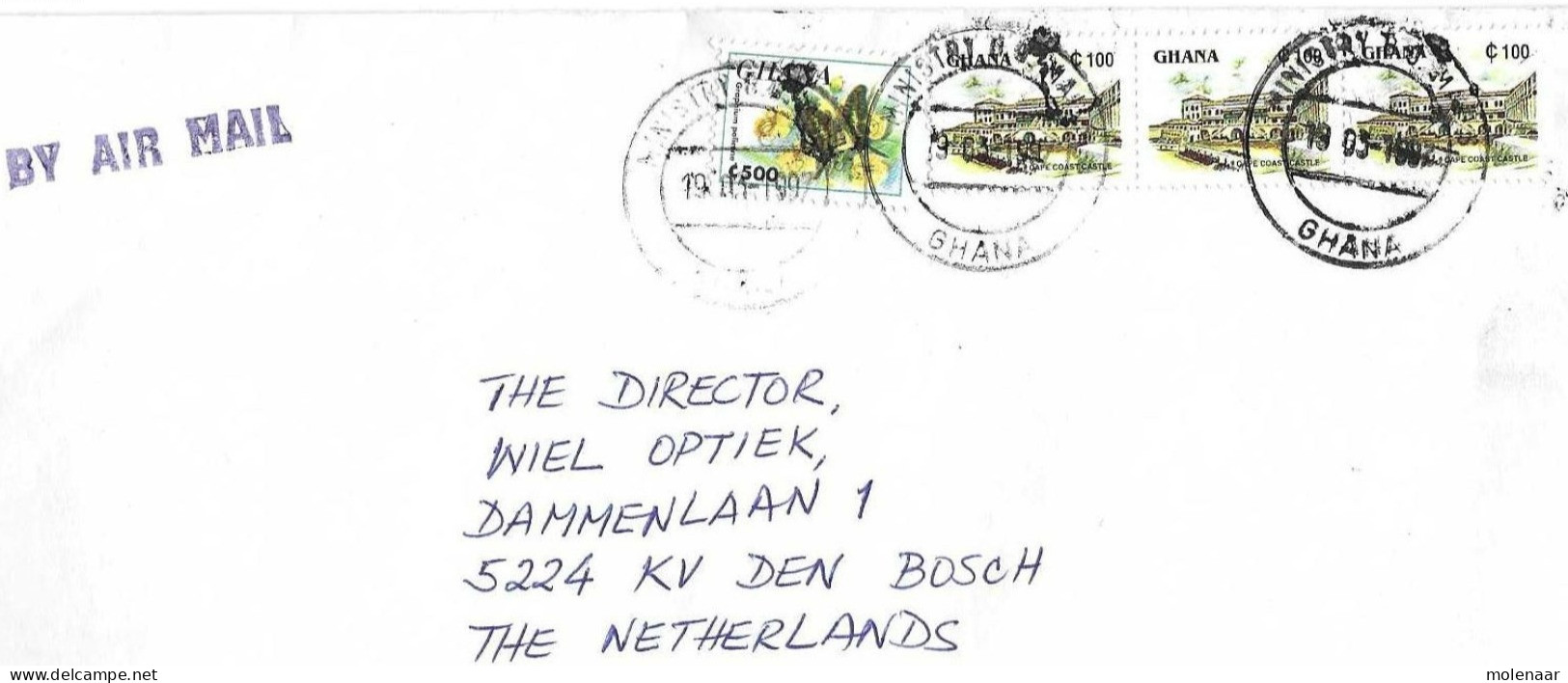 Postzegels > Afrika > Ghana (1957-...) Brif Met 4 Postzegels (16881) - Ghana (1957-...)