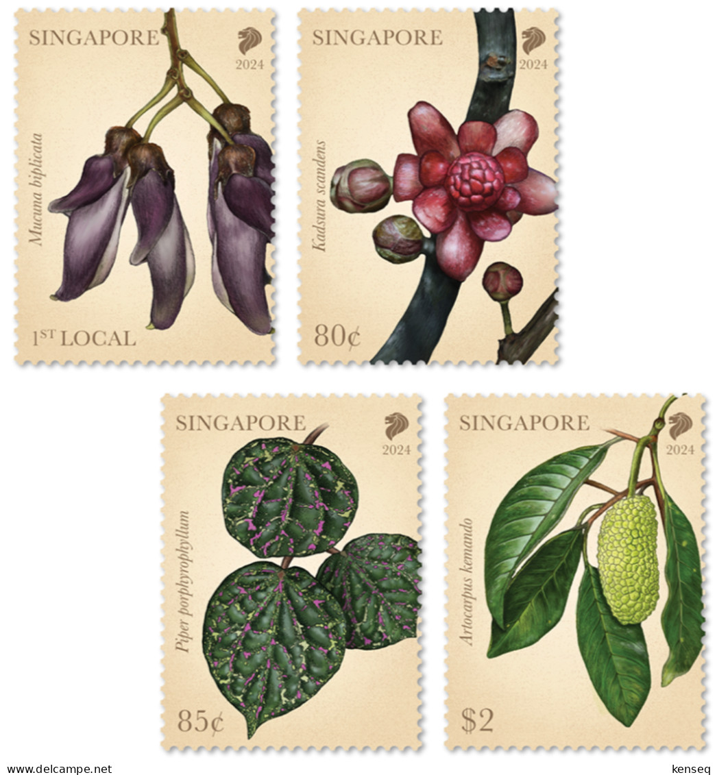 Singapore 2024 - Critically Endangered Flora MNH - Singapur (1959-...)