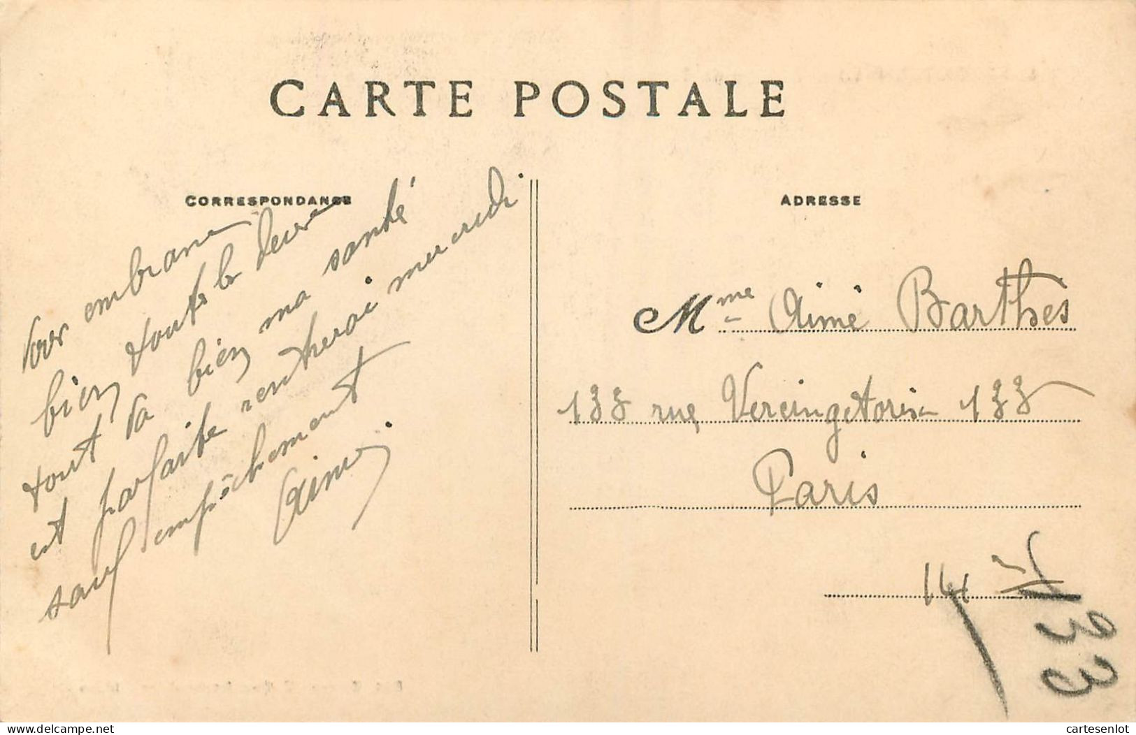 lot de 31 cartes postale France correspondance même famille