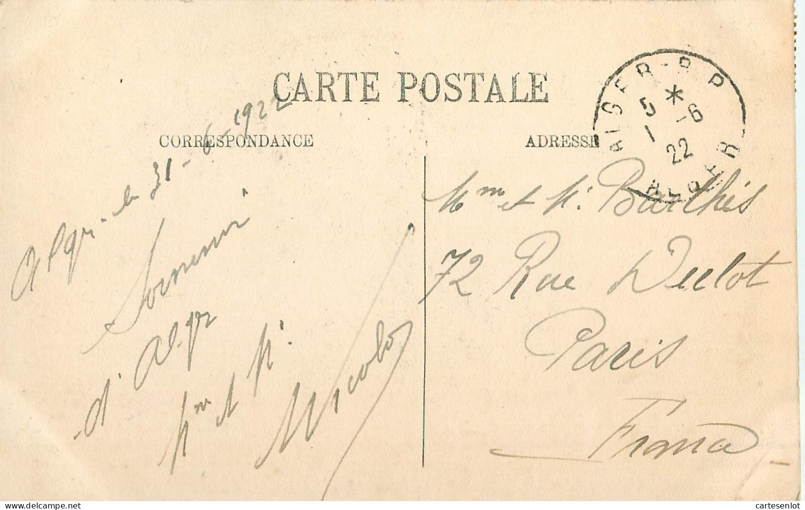 lot de 31 cartes postale France correspondance même famille