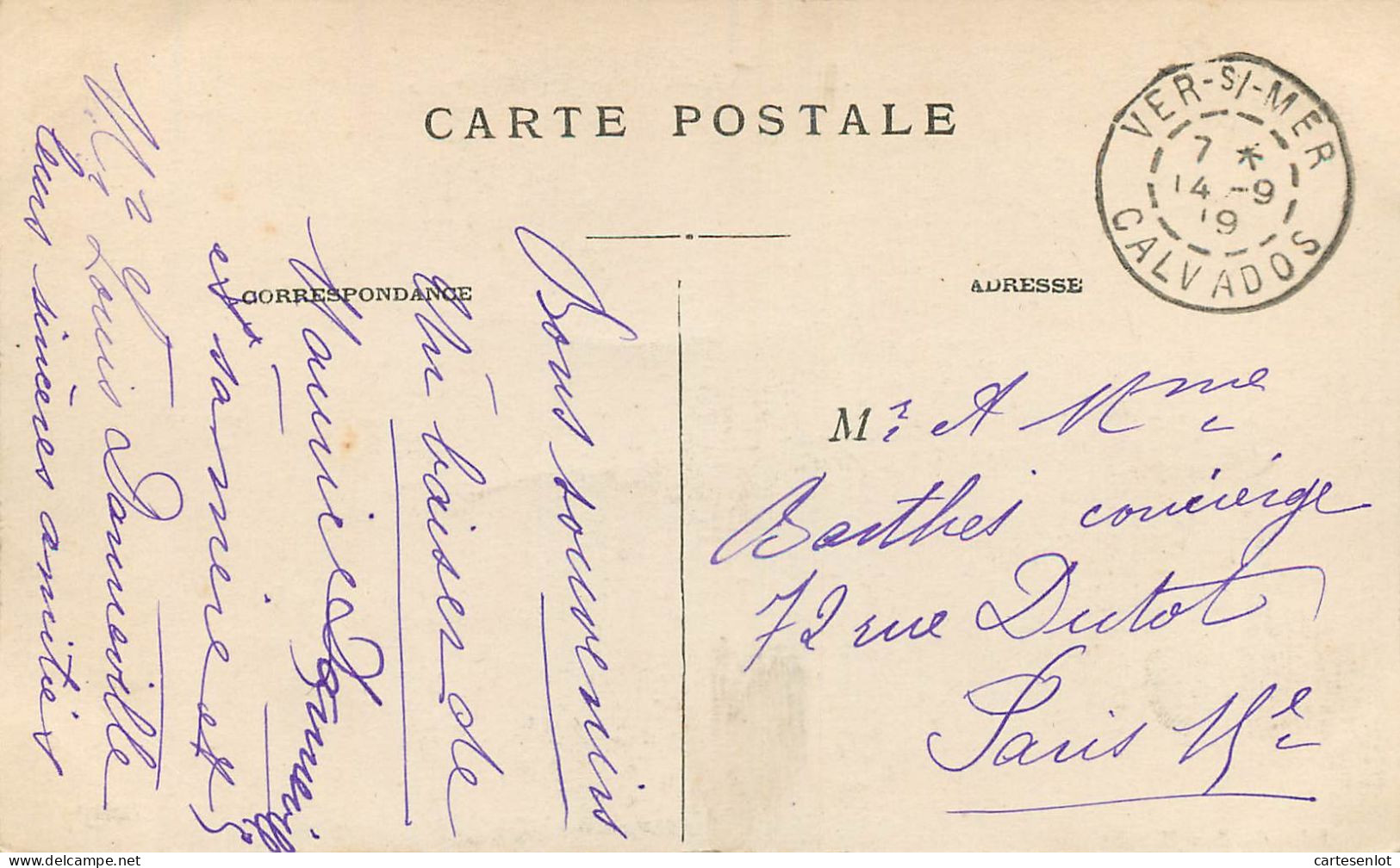 lot de 31 cartes postale France correspondance même famille