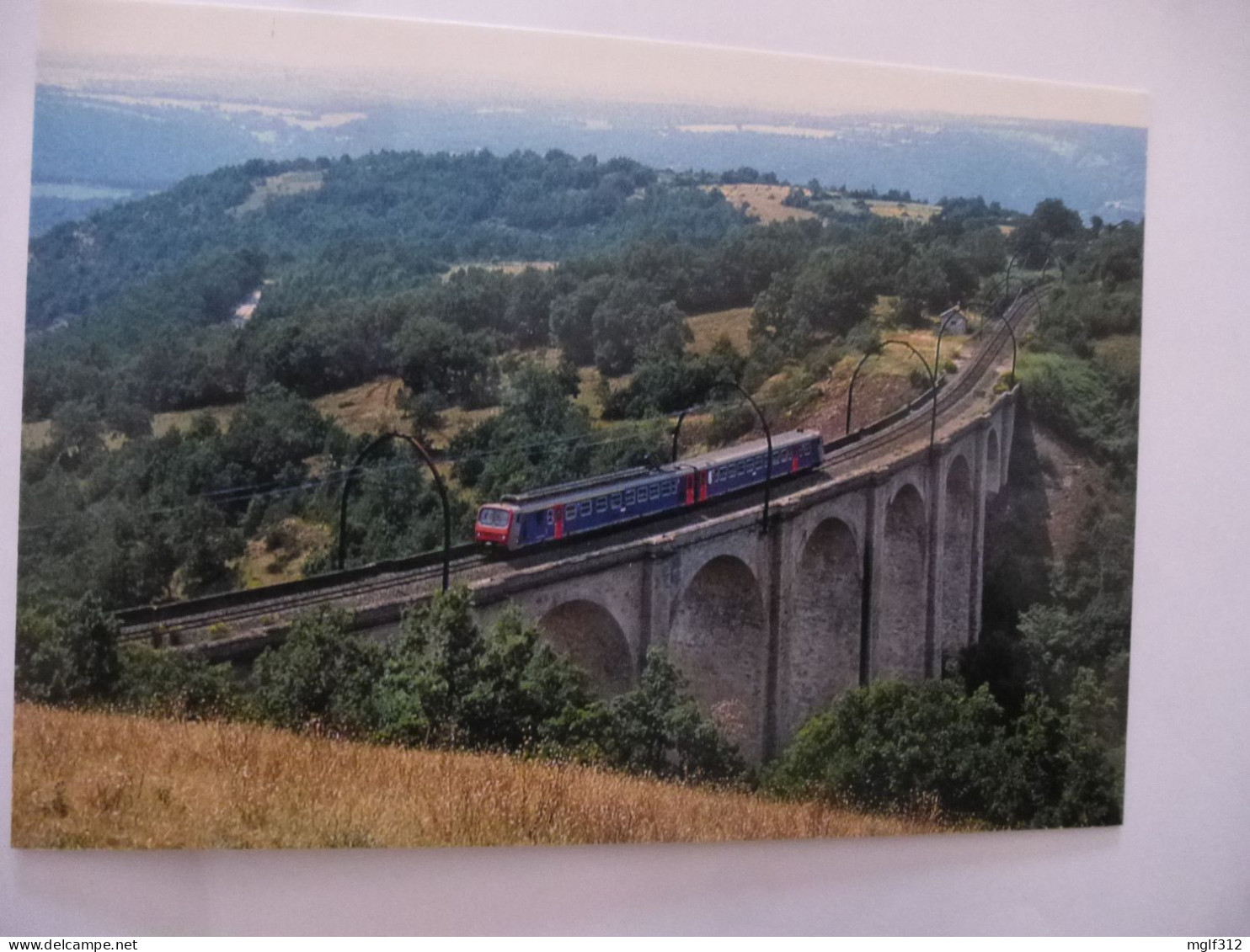 VERRIERES (12) : Z2 Z 7300 - Ligne Béziers - Neussargues Viaduc De Vezouillac  En Aout 1992 - Sonstige & Ohne Zuordnung