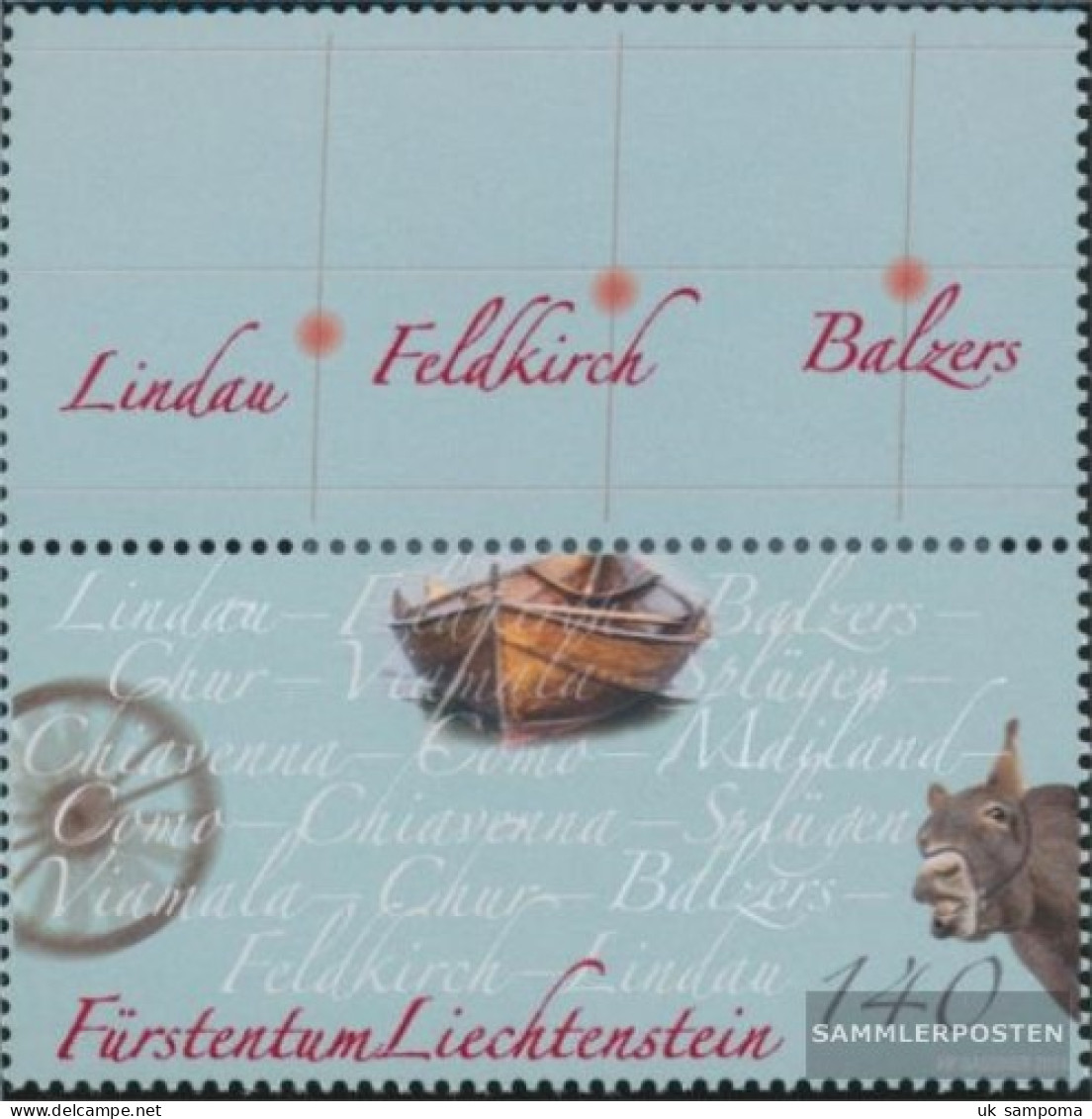 Liechtenstein 1721Zf With Zierfeld (complete Issue) Unmounted Mint / Never Hinged 2014 Boats - Ongebruikt