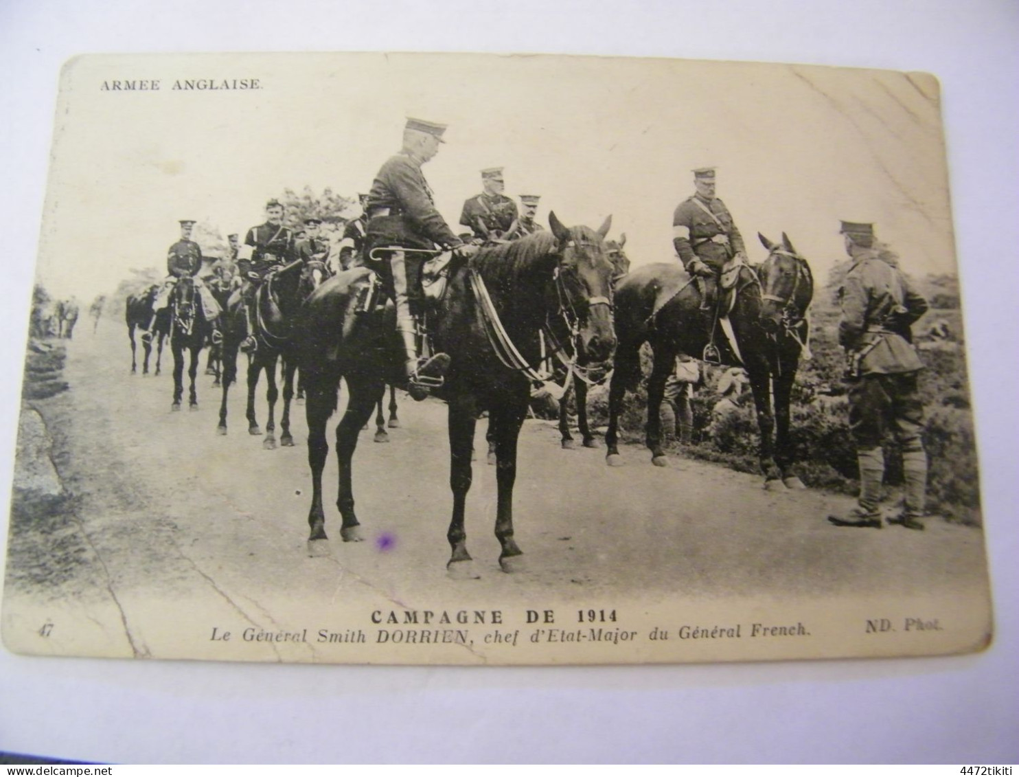 CPA - Armée Anglaise - Campagne 1914 - Général Smith Dorrien Chef Etat Major Général French - 1914 - TTB (HT 62) - War 1914-18