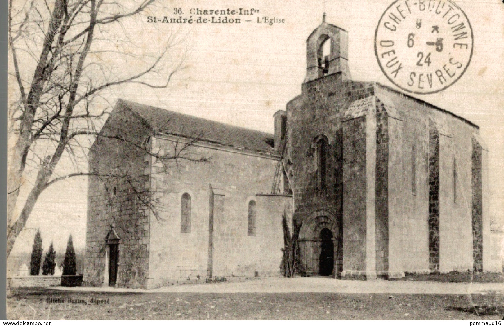 CPA St-André-de-Lidon L'Eglise - Kirchen U. Kathedralen