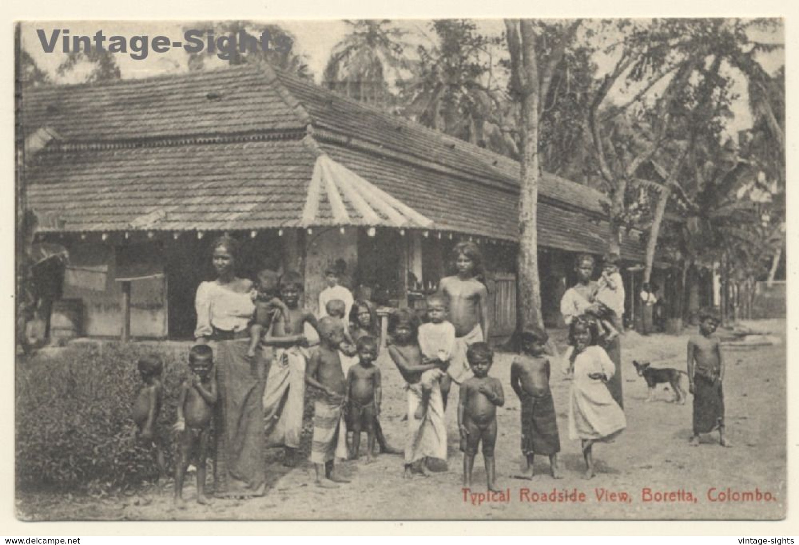 Borella - Colombo / Sri Lanka - Ceylon: Native Woman & Kids (Vintage PC 1911) - Sri Lanka (Ceylon)