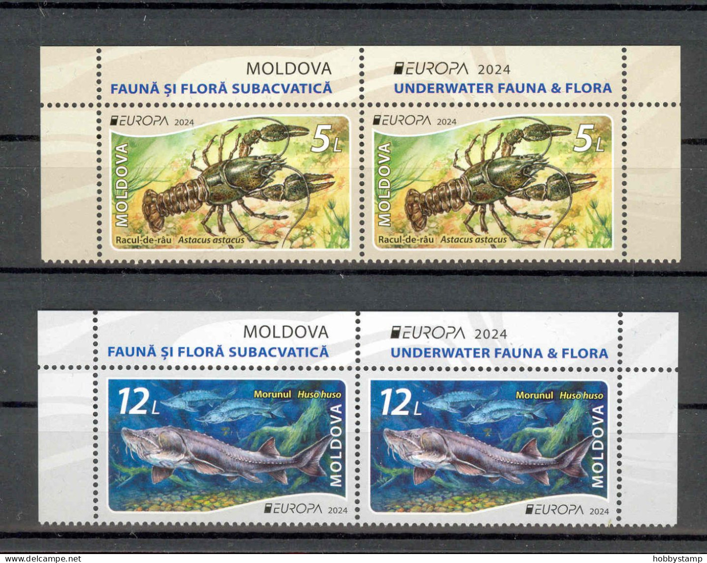 Moldova 2024  Europa CEPT Underwater Flora And Fauna 2x2v**MNH - Moldavie