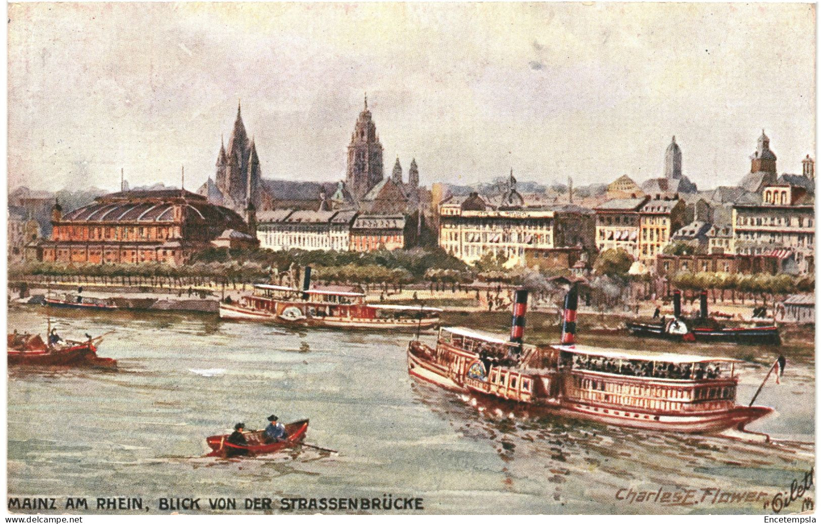 CPA Carte Postale  Germany Mainz Blick Von Der Strassenbrücke  VM79839 - Mainz