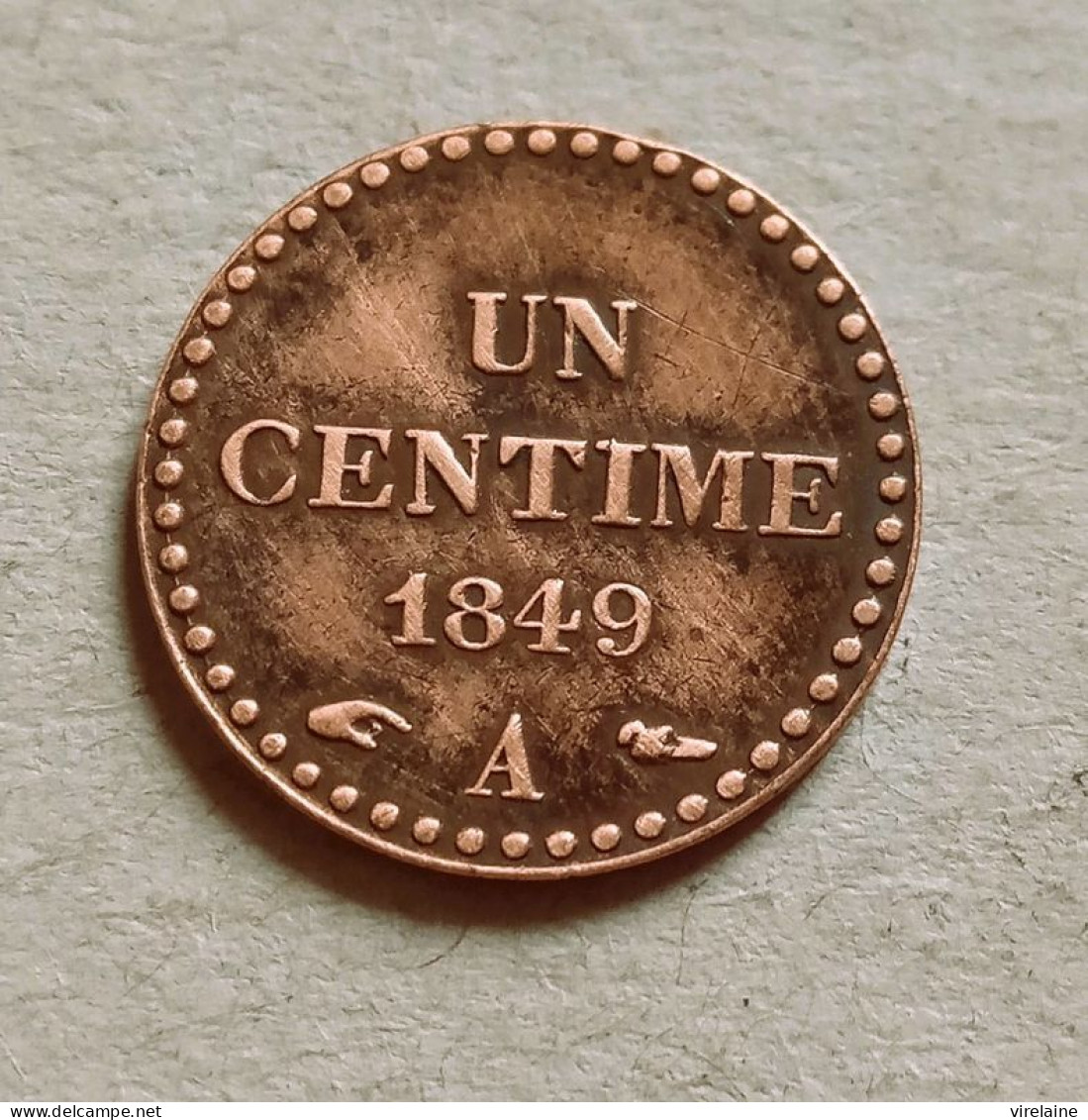 France Un Centime Dupré 1849 A Avec Accent Sur Le E   (B17 05) - Andere & Zonder Classificatie