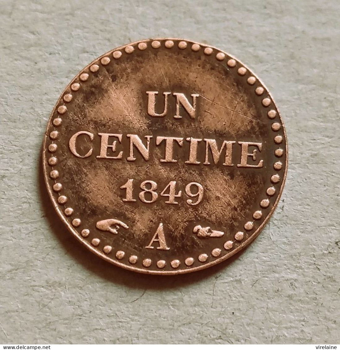 France Un Centime Dupré 1849 A Avec Accent Sur Le E   (B17 05) - Otros & Sin Clasificación