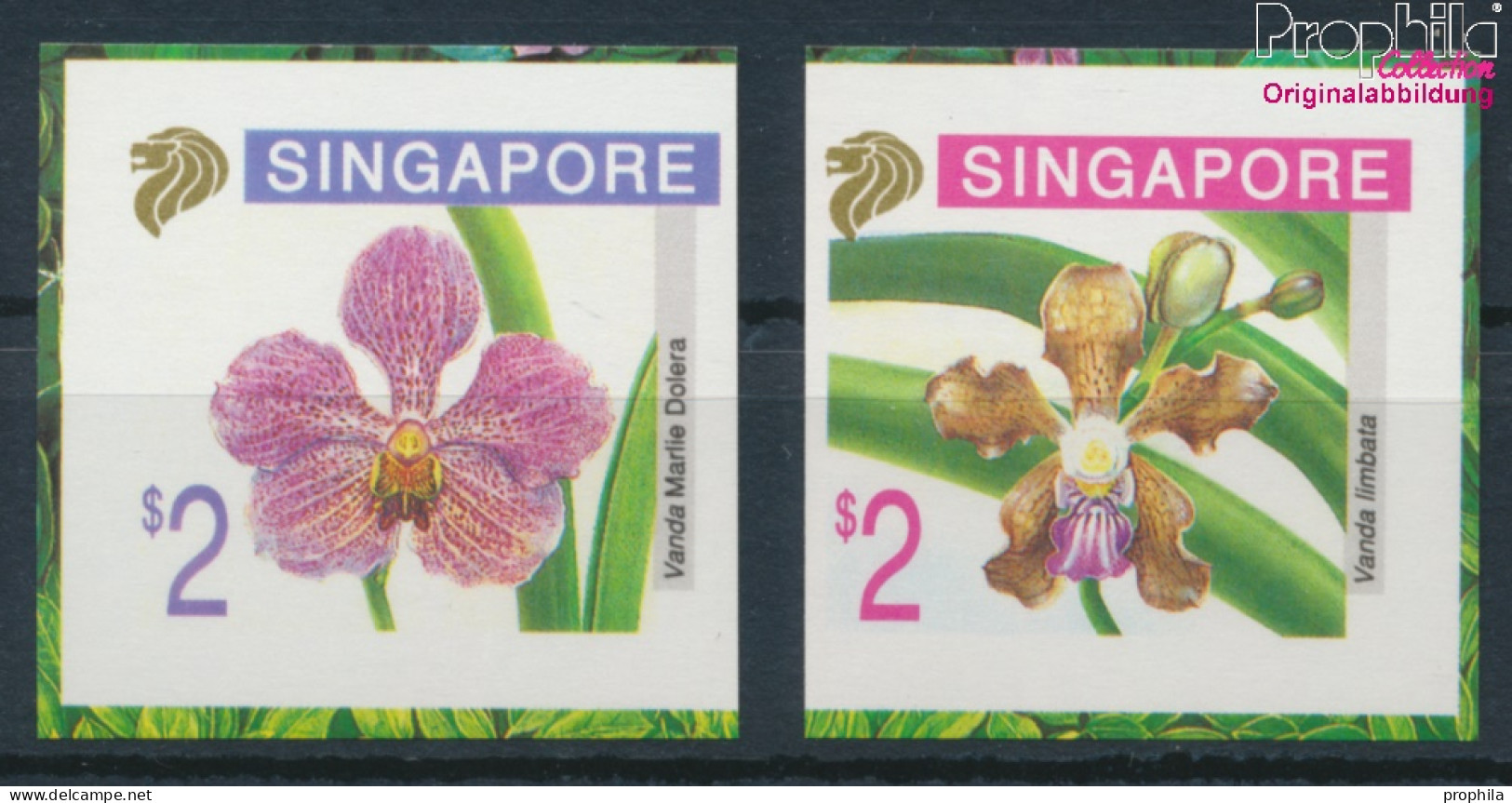 Singapur 761B-762B (kompl.Ausg.) Postfrisch 1995 Orchideen (10368453 - Singapore (1959-...)