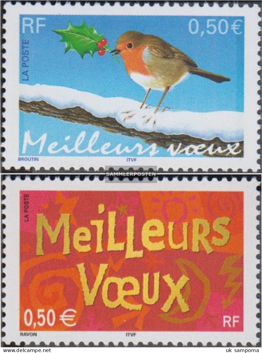 France 3763II Y-3764I Y (complete Issue) Unmounted Mint / Never Hinged 2003 Christmas And Year - Nuevos