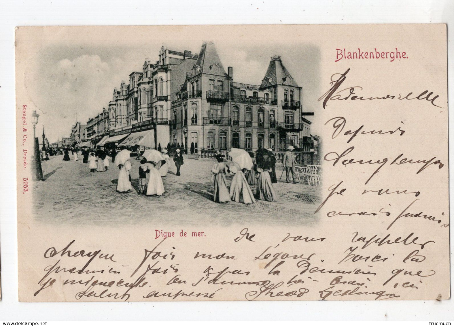 105 - BLANKENBERGHE  - Digue De Mer *1898* - Blankenberge