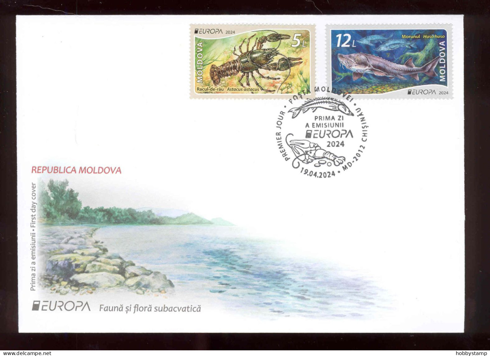 Moldova 2024  Europa CEPT Underwater Flora And Fauna  FDC - Moldavië