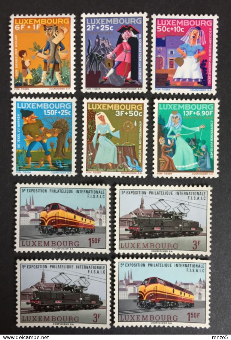 1966 Luxembourg - 5th International Philatelic Exhibition FISAIC, National Welfare Fund   - Unused ( No Gum ) - Unused Stamps