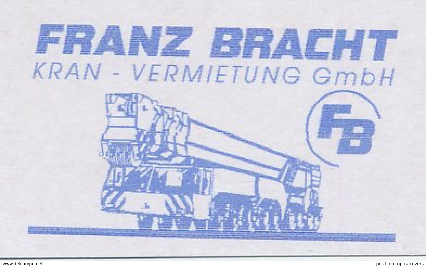 Meter Cut Germany 2007 Truck Crane - Andere & Zonder Classificatie