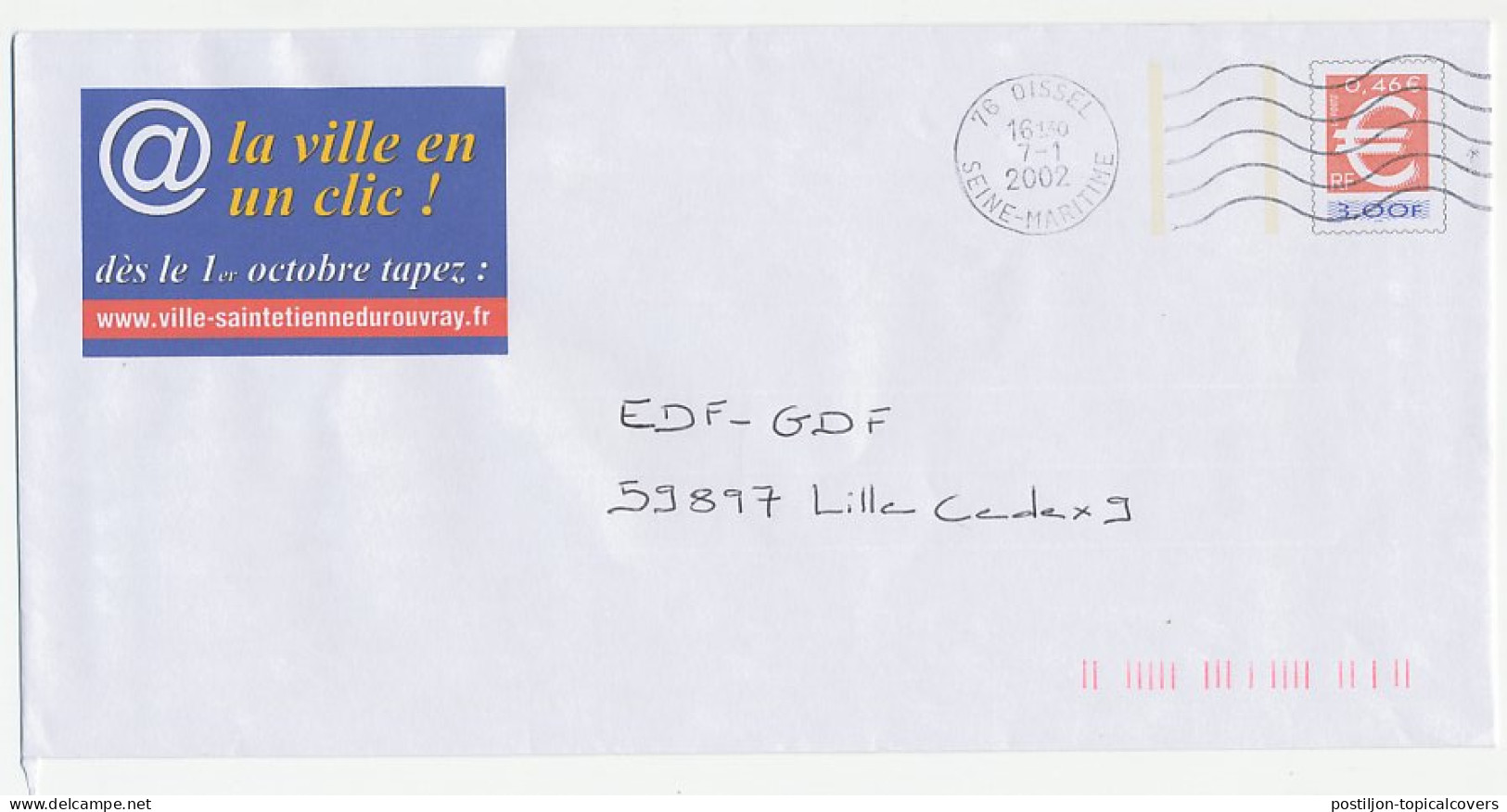 Postal Stationery / PAP France 2002 @ - At - Informatica