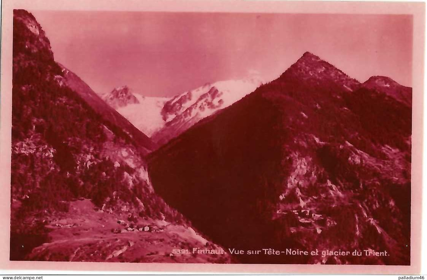 VS - Finhaut Vue Sur Tête-Noire Et Glacier Du Trient - BAZAR DE LA POSTE ROSE 5391 - NEUVE ETAT IMPECCABLE - Finhaut