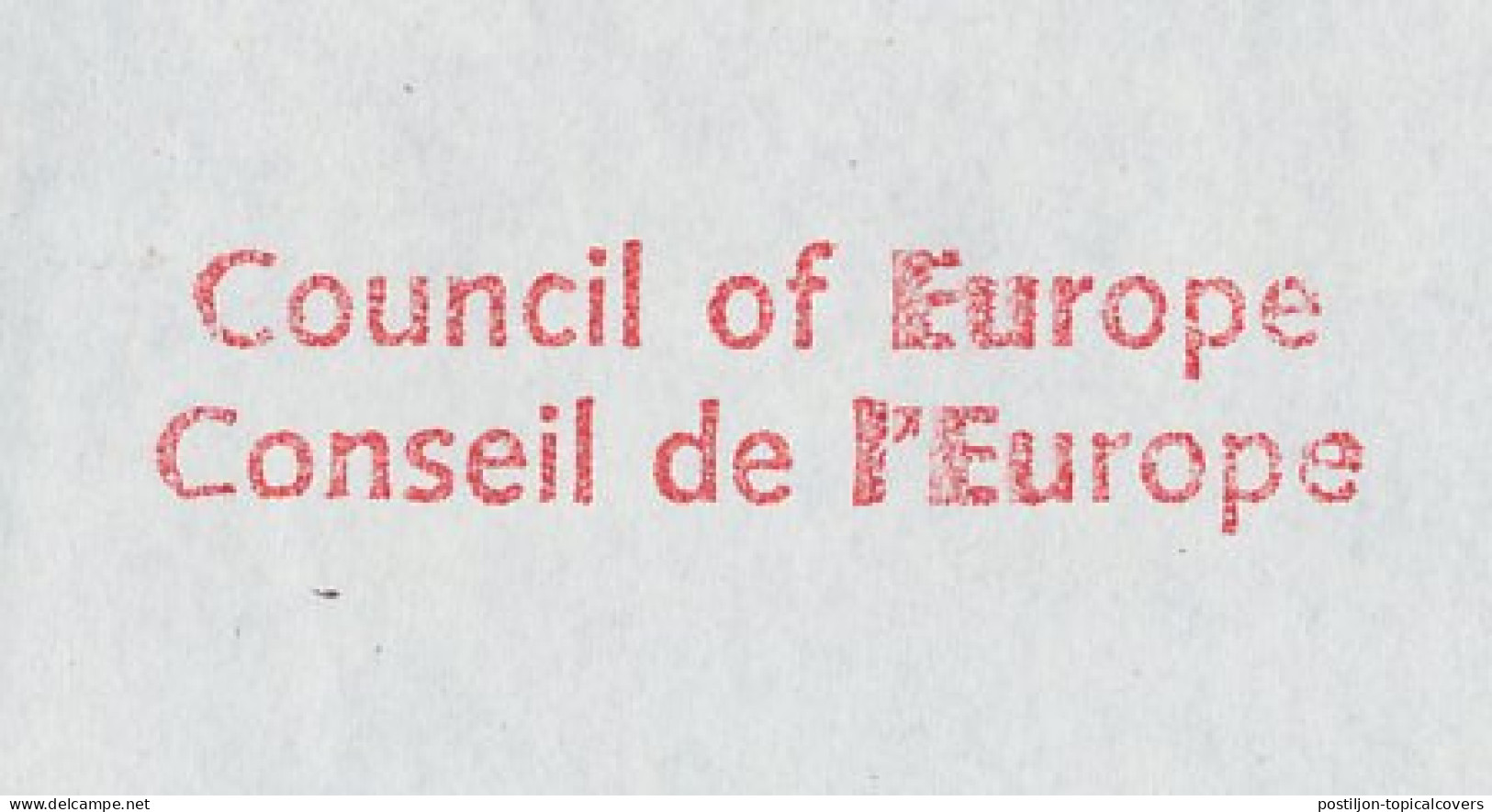 Meter Cover France 1993 Council Of Europe - Instituciones Europeas