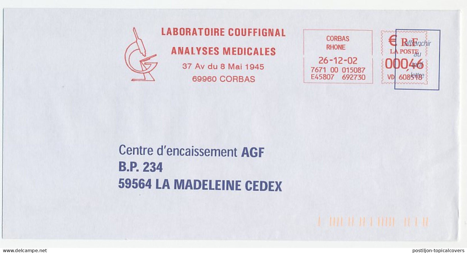Meter Cover France 2002 Microscope - Other & Unclassified