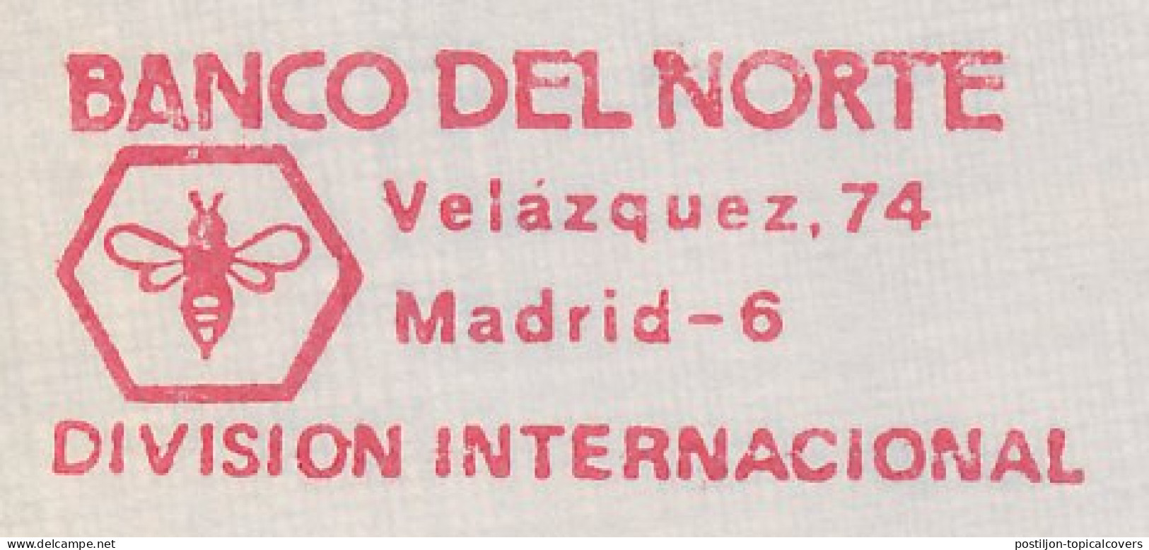 Meter Cut Spain 1984 Bee - Bank - Autres & Non Classés