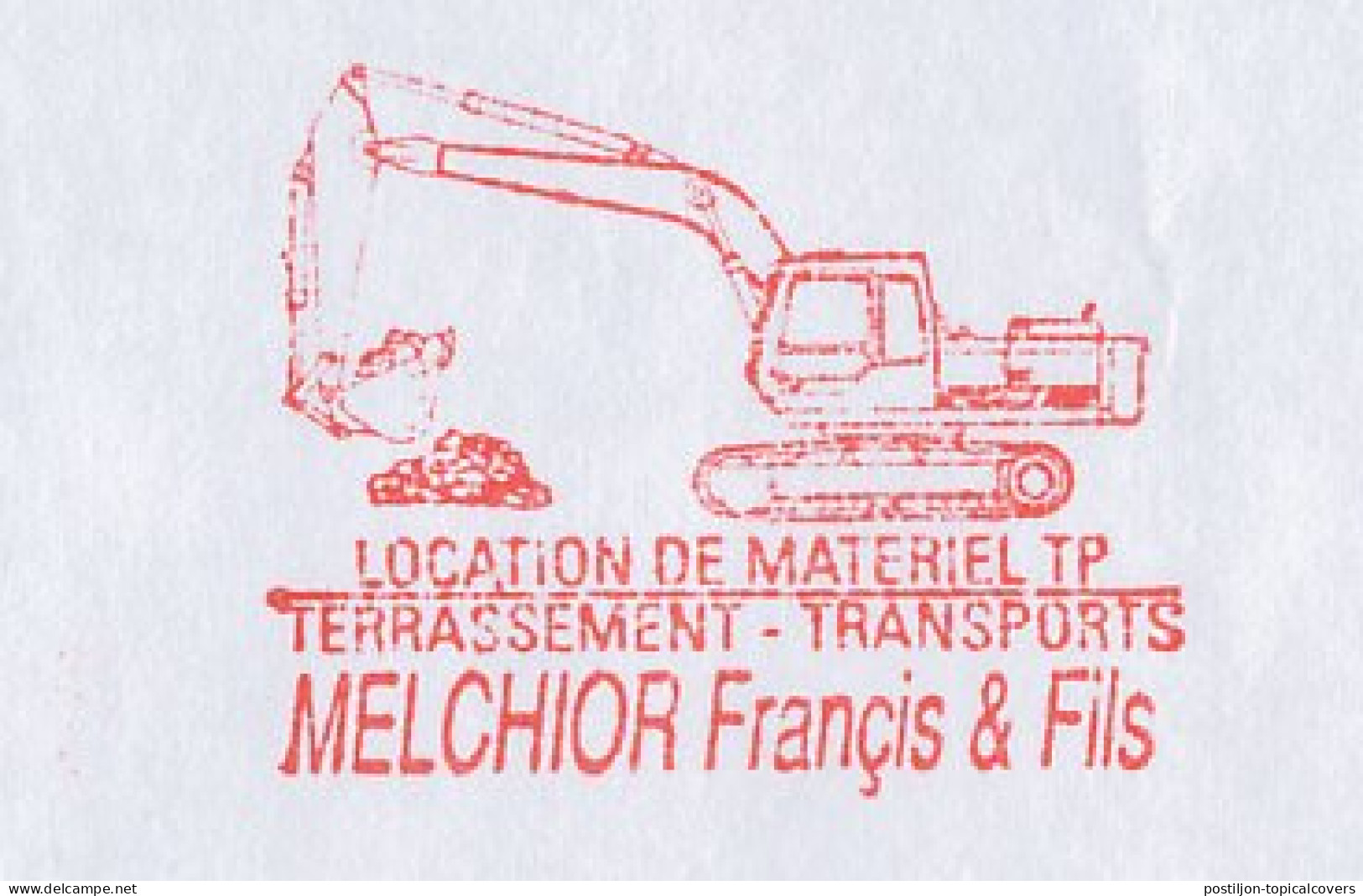 Meter Cover France 2003 Excavator - Sonstige & Ohne Zuordnung
